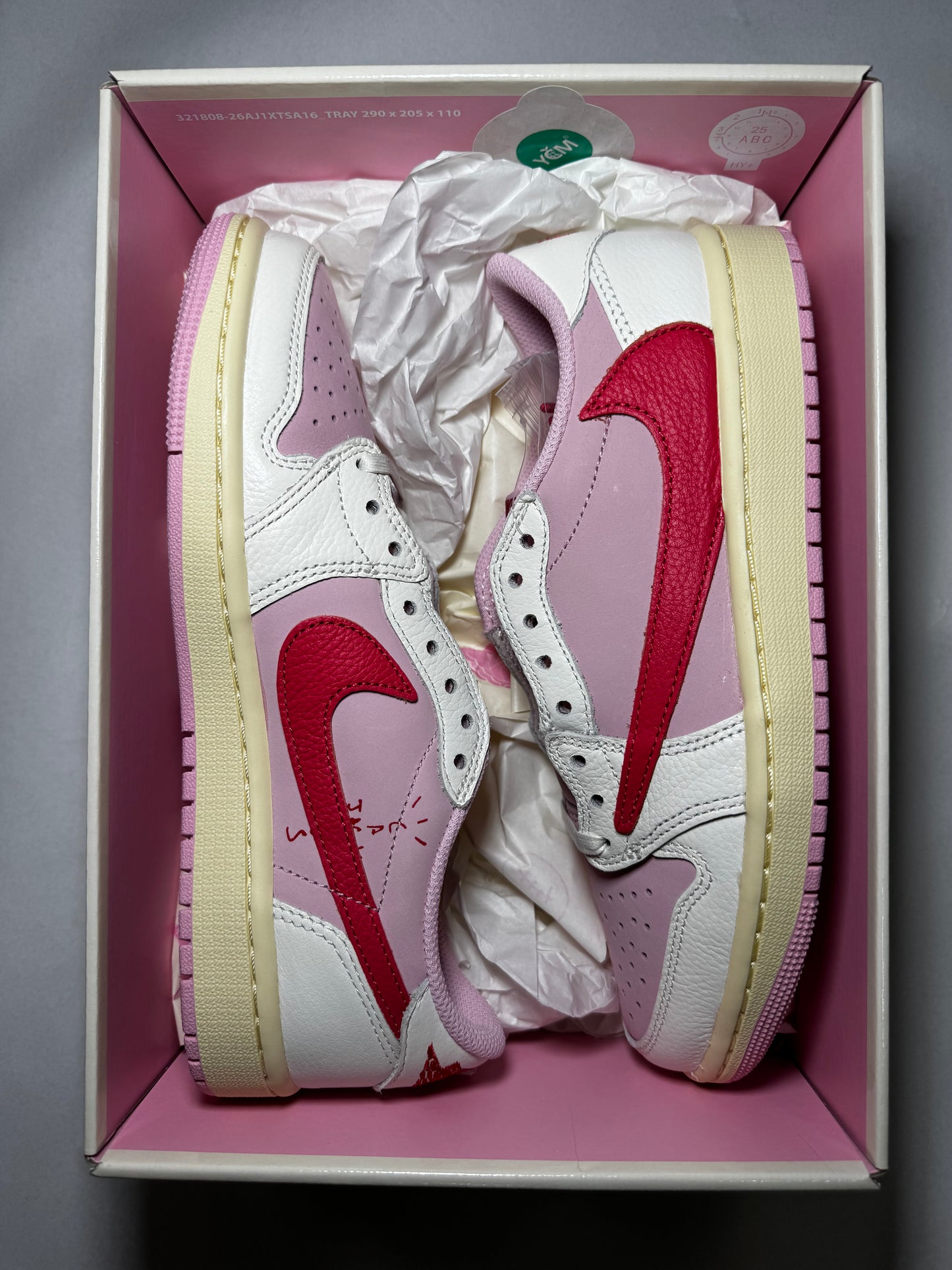 Travis Scott Jordan 1 Low “Tropical Pink”